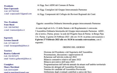 Parma – Assemblea AIDO Intercomunale Parmense ODV